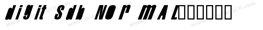 DigitsDB Normal字体转换